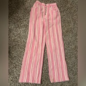 Urban Outfitters Pink and Cream Textured Fabric